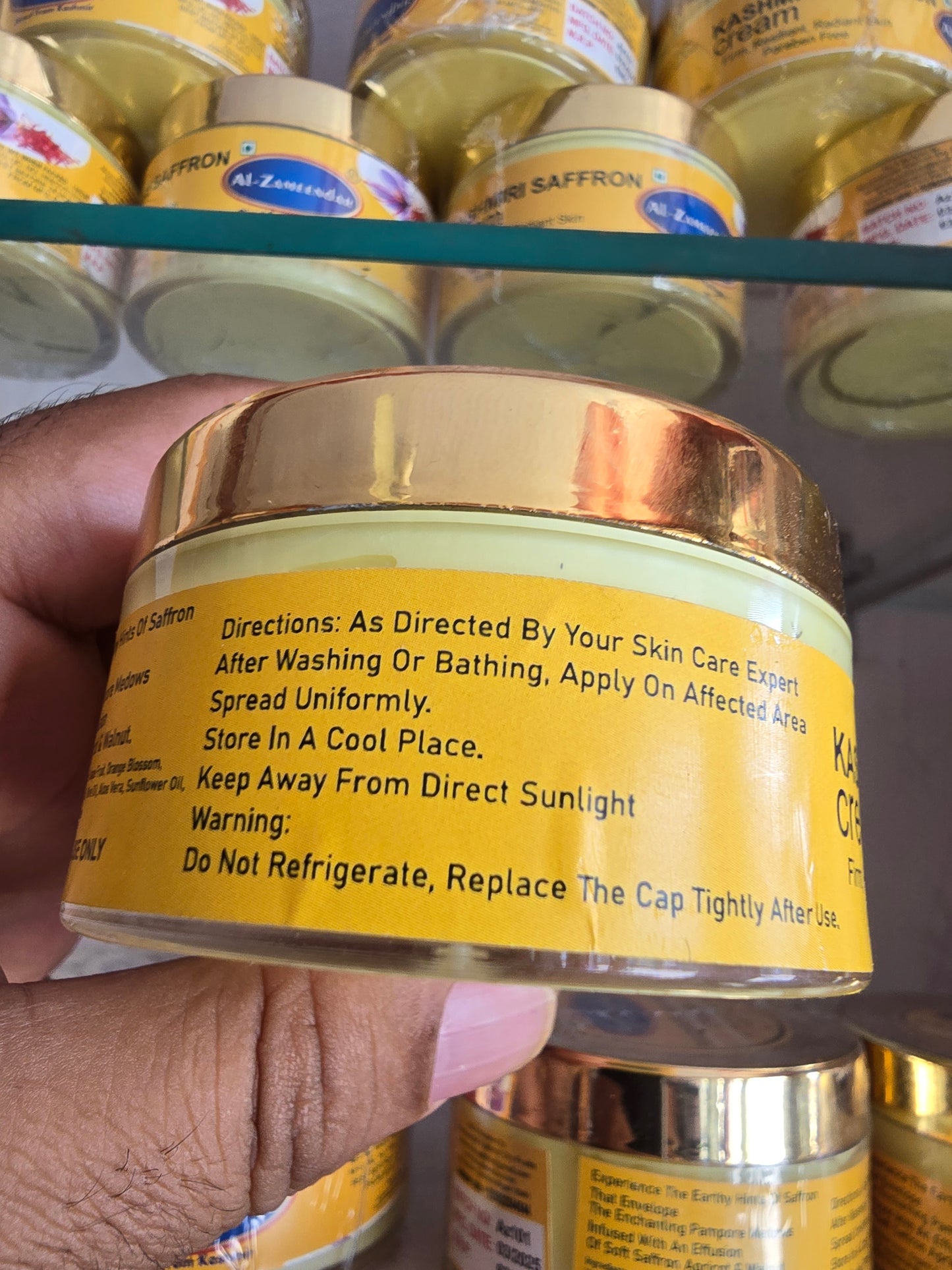 Hand made Saffron cream for Brighting & anti aging Face cream