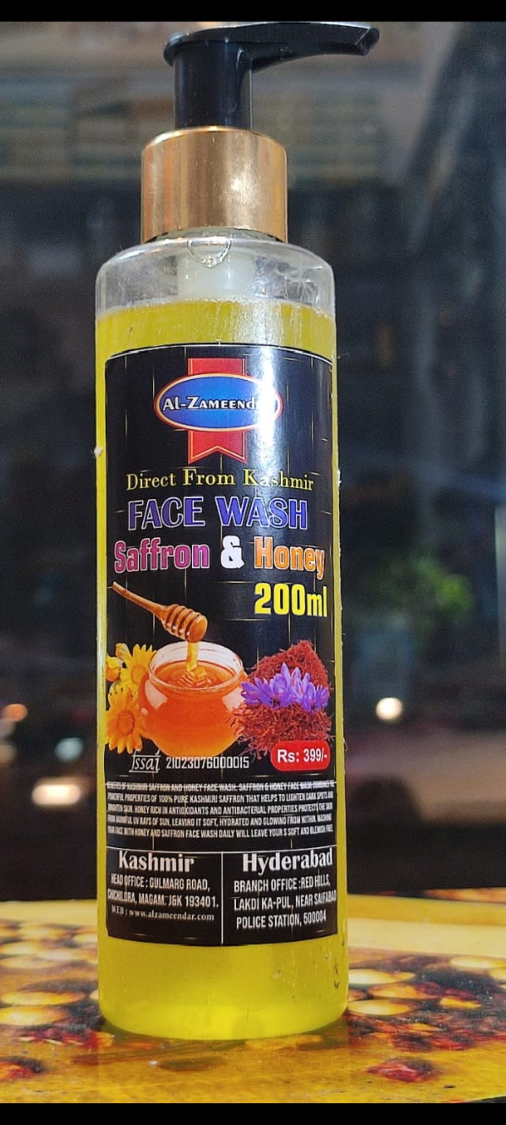Face Wash (Honey +saffron)